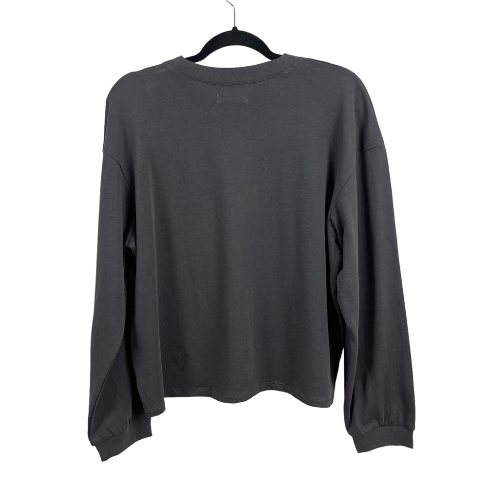 NWT Madewell Gray Long Sleeve Tees Size Medium - Picture 3 of 5